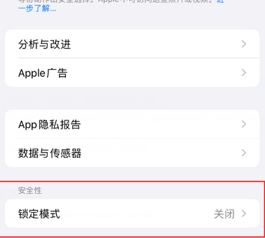 新余苹果15服务网点分享iPhone15中的“锁定模式”有什么作用