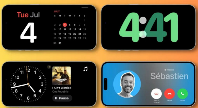 新余苹果手机维修分享iOS17横屏充电待机显示有什么好处 