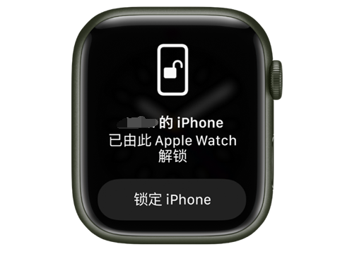 新余苹果手机维修分享用 AppleWatch 解锁配备面容 ID 的 iPhone方法 