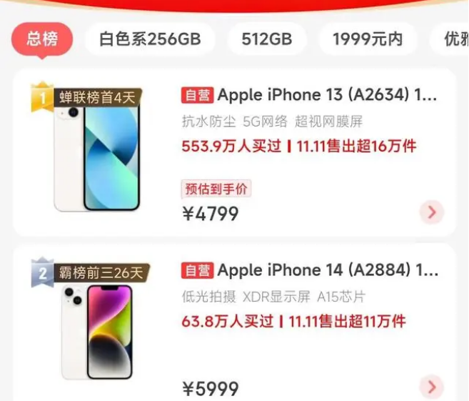 新余苹果14维修分享iPhone14配置不如同价位的安卓还能大卖 