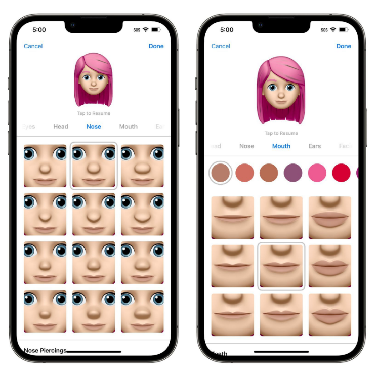 新余苹果手机维修分享​iOS 16中的拟我表情有了哪些变化和升级 